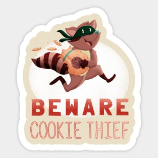 Beware: Cookie Thief Sticker